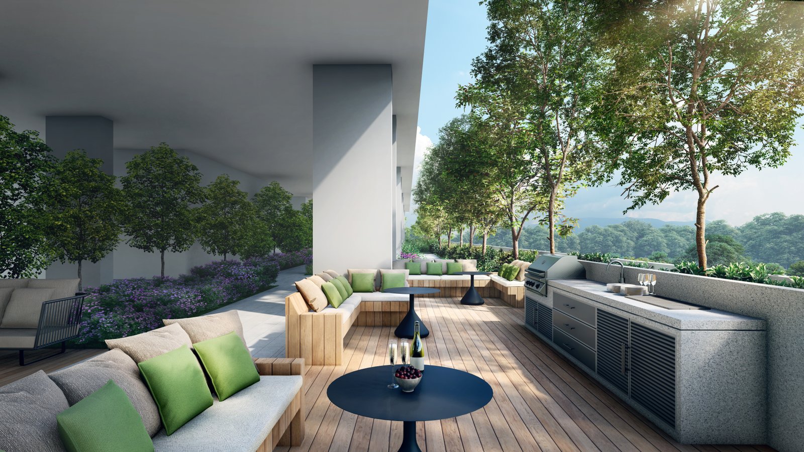 Barbecue terrace